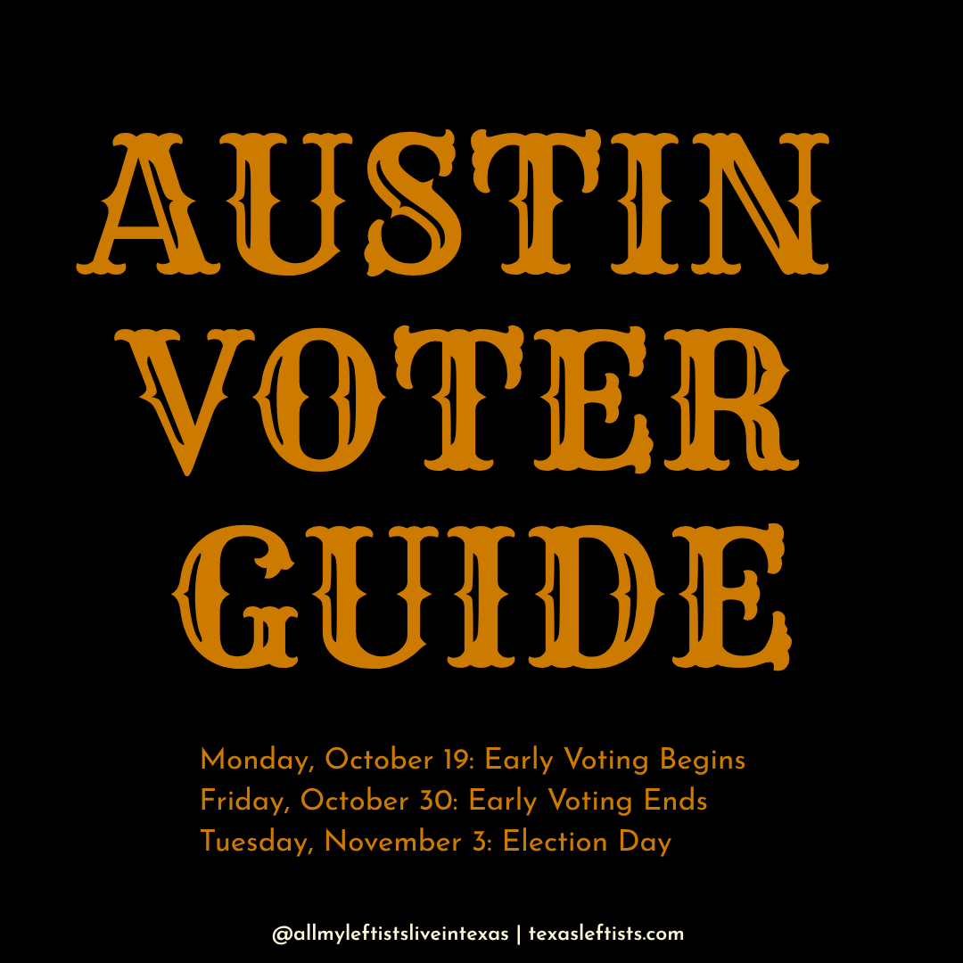 November 2026 Austin, Texas Progressive Voter Guide
